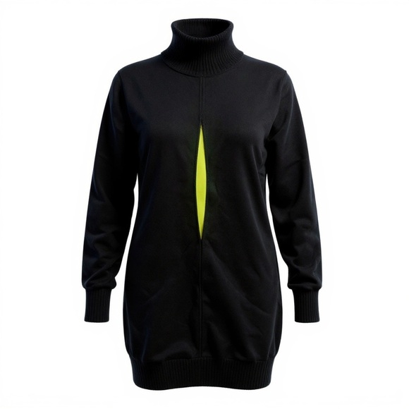 CLAUDE MONTANA wool knit dress - Picture 9 of 10